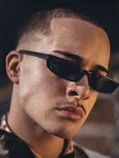 Unisex Black Designer-Inspired Wrap Shield Sunglasses Y2K Luxe Fashion Shades