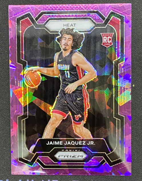 Jaime Jaquez Jr 2023-24 Panini Prizm 144/149 Purple Cracked Ice RC Heat #137