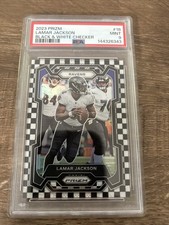 2023 Panini Prizm - Lamar Jackson #18 Black & White Checker Prizm