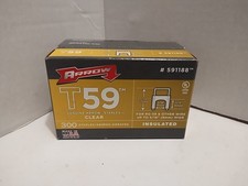 Arrow Fastener 591188 Insulated Cable Staples, T59, 0.024 X 0.048 In Ga, 1/4
