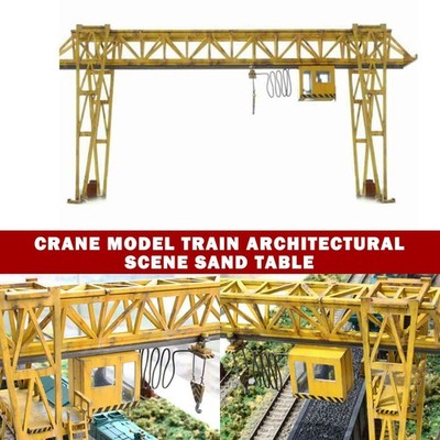 1/87 Scale HO Miniature E5 Crane DIY Model Train Architectural Scene Sand Table.