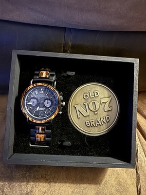 Jack Daniels Stainless Steel Watch with Jack Daniels Collector Coin In Case