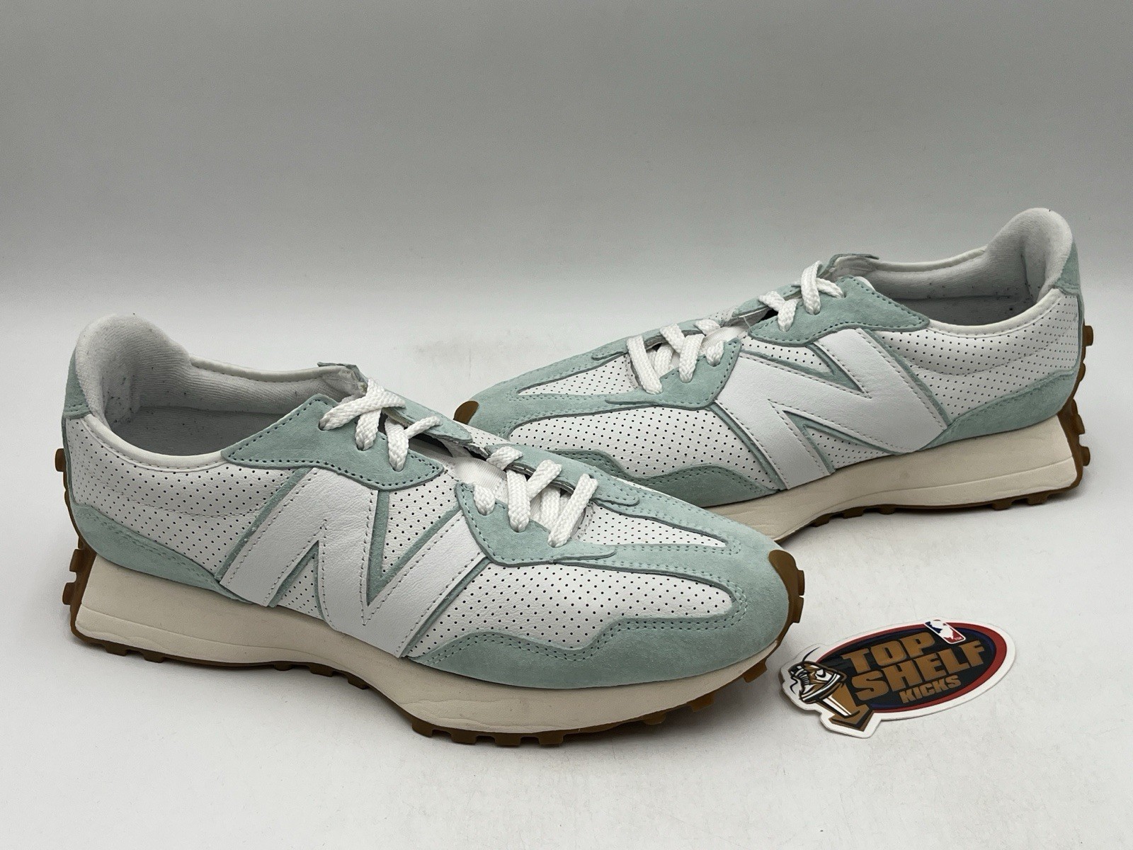 New Balance 327 Primary Pack White Mint 2021 Size 11 Authentic Used Trainer Low