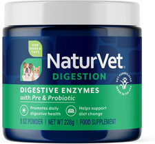 Naturvet   Digestive Enzymes for Dogs - plus Probiotics  Prebiotics  Helps Sup