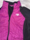 New Balance Womens Pink & Gray Microfleece & Quilted Shell Zip Jacket Size L — photo 2