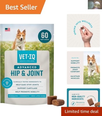 Glucosamine Chews for Dogs - 60 Chicken Flavored Joint Support Treats