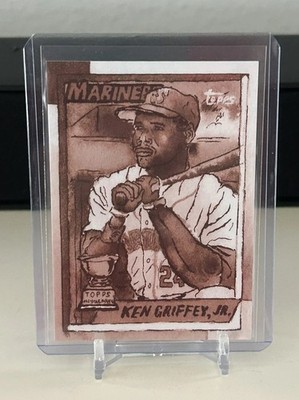 2025 Topps Shoebox Treasures 1990 Topps Ken Griffey Jr #17 Sepia Filter /50
