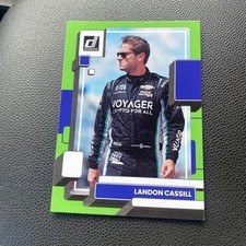 2023 Donruss Racing Nascar Card LANDON CASSILL green