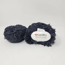 Gedifra Laser Yarn Fur Eyelash Dark Gray Charcoal YF