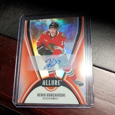 2025-26 UD Allure Hockey Kevin Korchinski Auto Red Rainbow #90