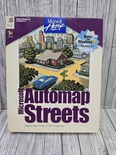 Microsoft Automap Streets Digital Street Maps Software Windows 95 3.1 CD T50