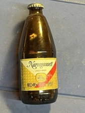 Narragansett Lager Bottle Vintage 1970s 12 oz Cranston, R.I. Label & Cap EMPTY