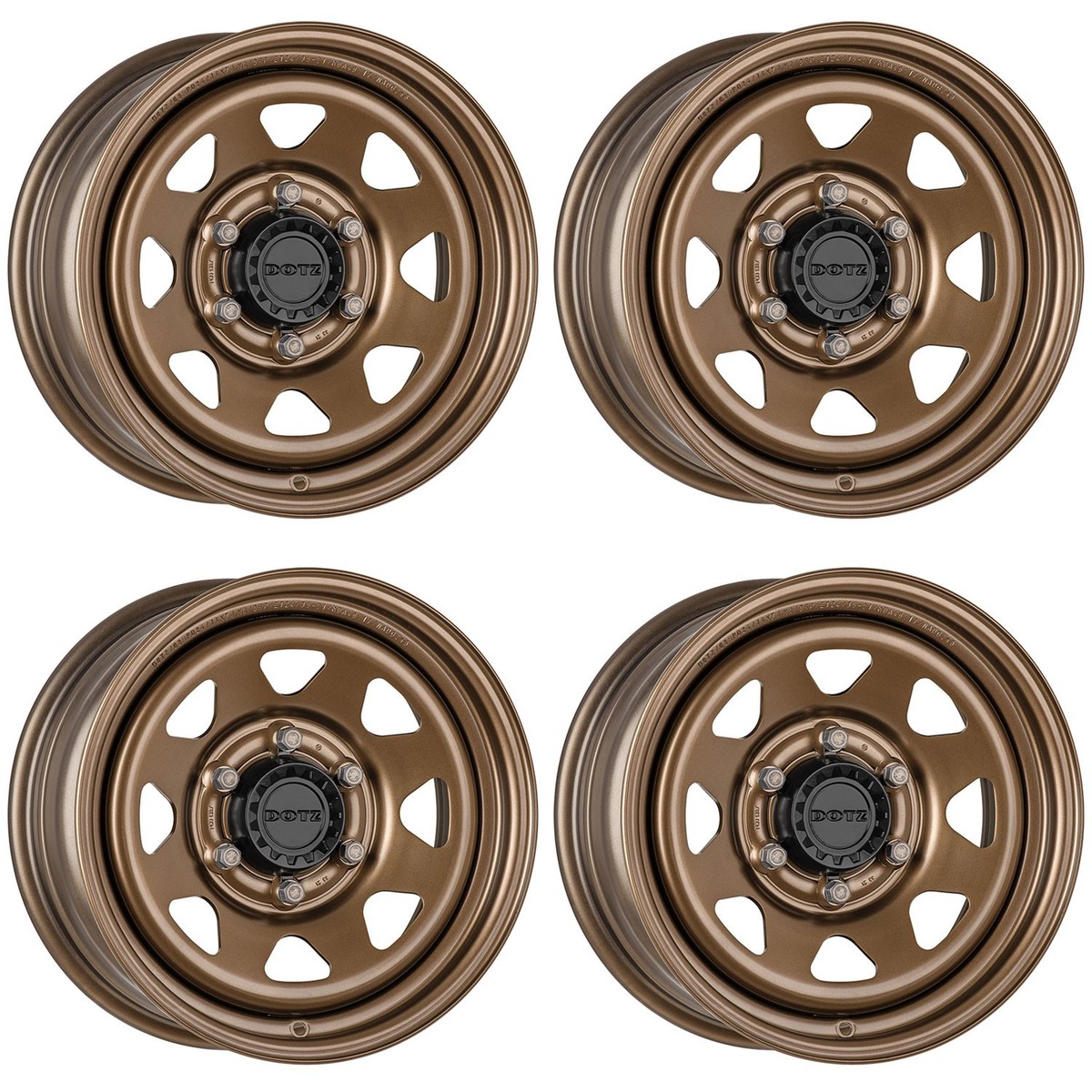 ATOMZ 20 inch フォーク&フロントホイールセット 4 Dotz Dakar bronze wheels 8.0Jx18 6x139.7 for Volkswagen Amarok