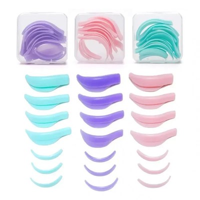 7Pairs Silicone Eyelashes Perming Curler Reusable Lash Lift Shield Pa