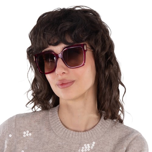 Chopard Brown Pink Gradient Square Ladies Sunglasses SCH353M 04GB 54 Chopard Brown Pink Gradient Square Ladies Sunglasses SCH353M 04GB 54