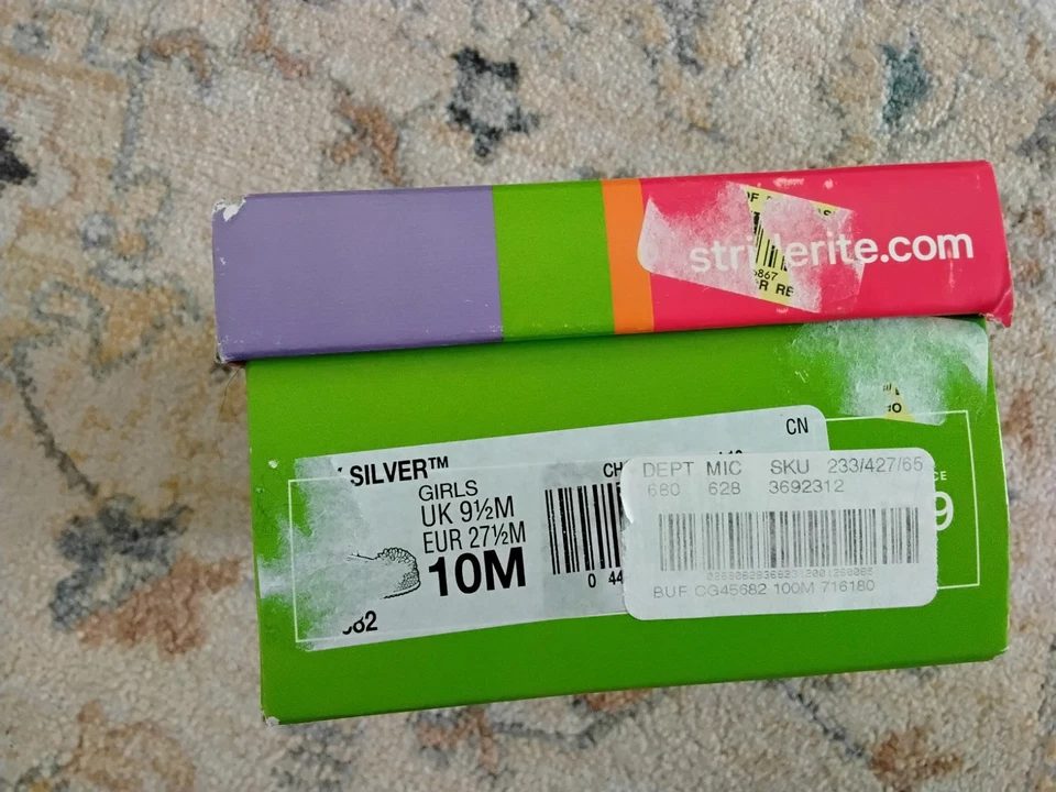 Босоножки Stride Rite для малышей размер 8 блестящие серебристые - Изображение 4 из 4