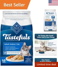 Blue Buffalo Tastefuls Adult Indoor Dry Cat Food with Chicken  Brown Rice