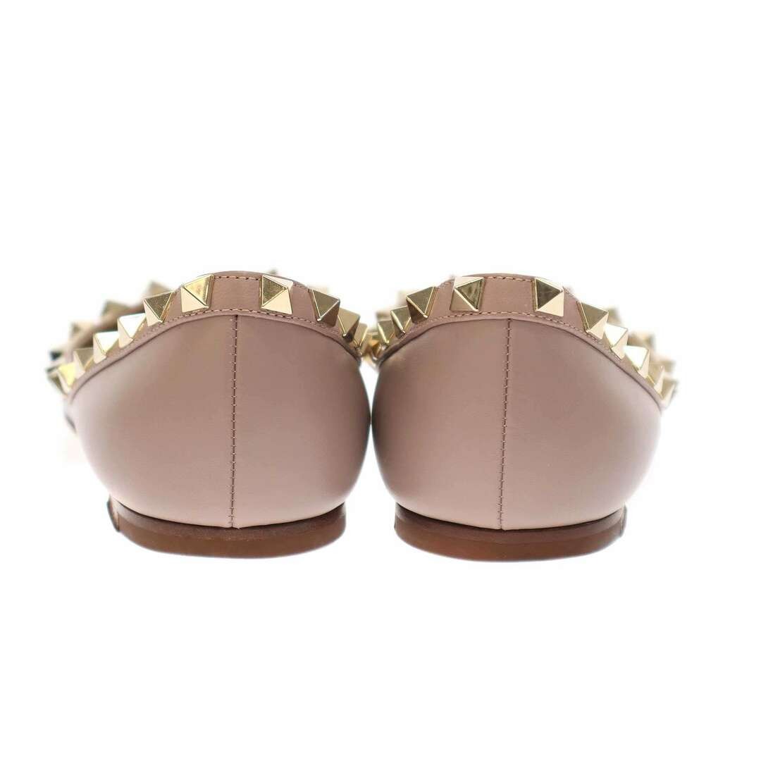VALENTINO BALLERINA Rockstuded Leather Flat Pumps LW2S0403 Purple Used MESC-0 thumbnail 3