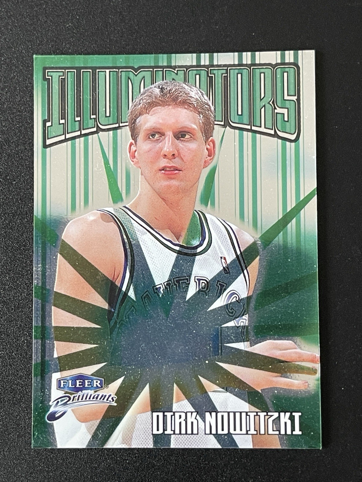 Dirk Nowitzki 1998-99 Fleer Brilliants Illuminators #9 I RC Dallas Mavs Rookie