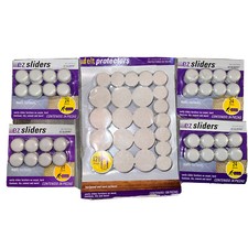 Easy Slide Furniture Adhesive Felt Protectors 224 Pcs, 1" EZ Sliders 1.5"