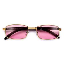 Fashion New Retro Pink Red Designer Shades Wood Gold Square Men Women Sunglasses