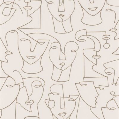 Wallpaper Designer CASADECO Portrait Gallery Beige , 56 Sq Ft Bolt