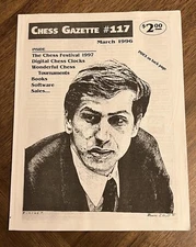 Vintage Chess Gazette # 117 March 1996 Bobby Fischer Products Catalog - RARE