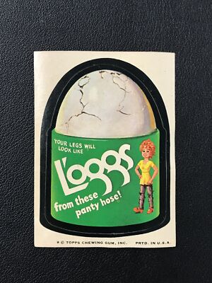 1974 Topps Wacky Packs #NNO L'oggs Panty Hose Sticker