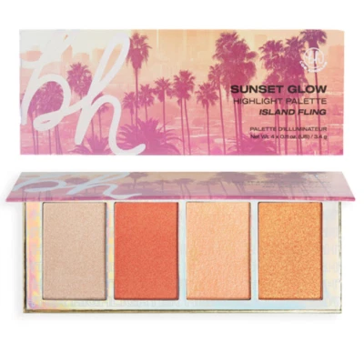 MAKEUP REVOLUTION BH LOS ANGELES SUNSET GLOW HIGHLIGHT PALETTE - ISLAND FLING