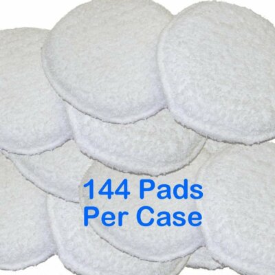 Terry Cloth 5  Round Applicator Pads   CASE PRICING (144 pads)   Multiple Uses