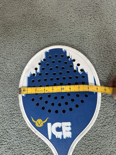 Viking Athletics Ice Platform Tennis Paddle Blue White 4 1/4" Grip 18.5” Length - Picture 7 of 8