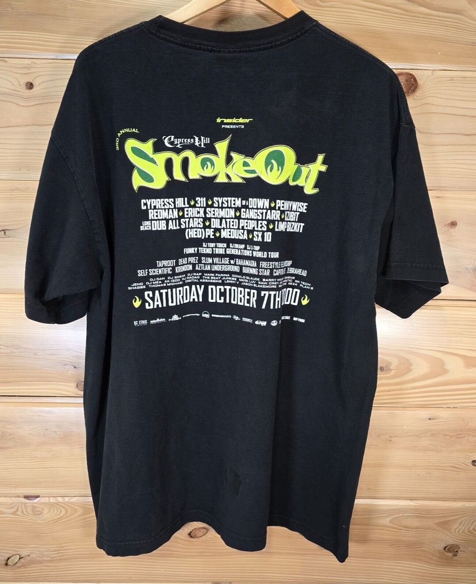 Vintage Smoke Out Tour T Shirt Men XXL Cypress Hill 2000 Dr Vintage Smoke Out Tour T Shirt Men XXL Cypress Hill 2000 Dr
