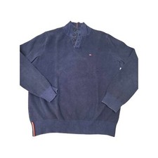 Tommy Hilfiger Men's Navy Sweater Size Medium Preppy Classic