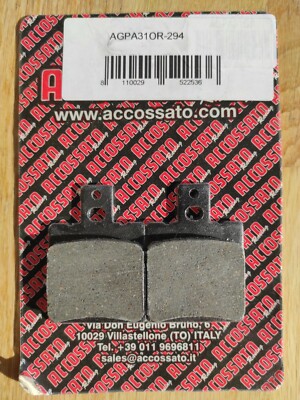 1x Accossato Brake Pads AGPA31OR for Cagiva KTM Aprilia Moto Guzzi 39,5x56,3x7mm
