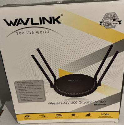 Wavlink Quantum D4G Dual Band +5G Touchlink Wireless-AC1200 Gigabit  Router