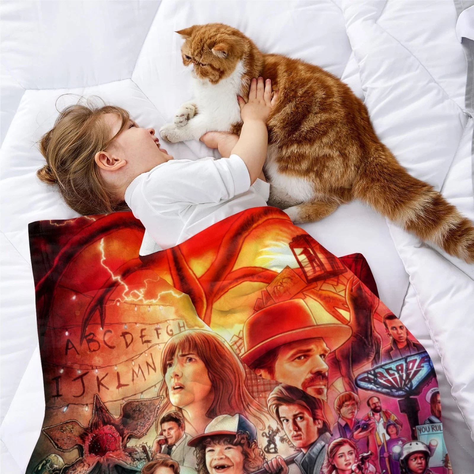 Strange Thing Blanket Soft Bed Sofa Throw Cozy Lightweigh Birthday Gift