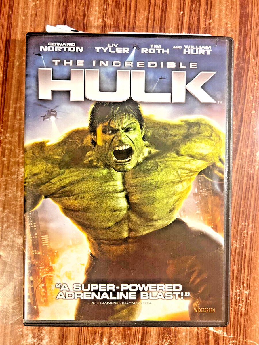 ポターブルDVD The Incredible Hulk DVD 2008 Movie Edward Norton Liv Tyler Tim