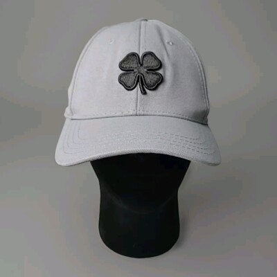 Black Clover Live Lucky Grey Black 4 Leaf Mens Fitted L/XL Premium Flex Hat Cap