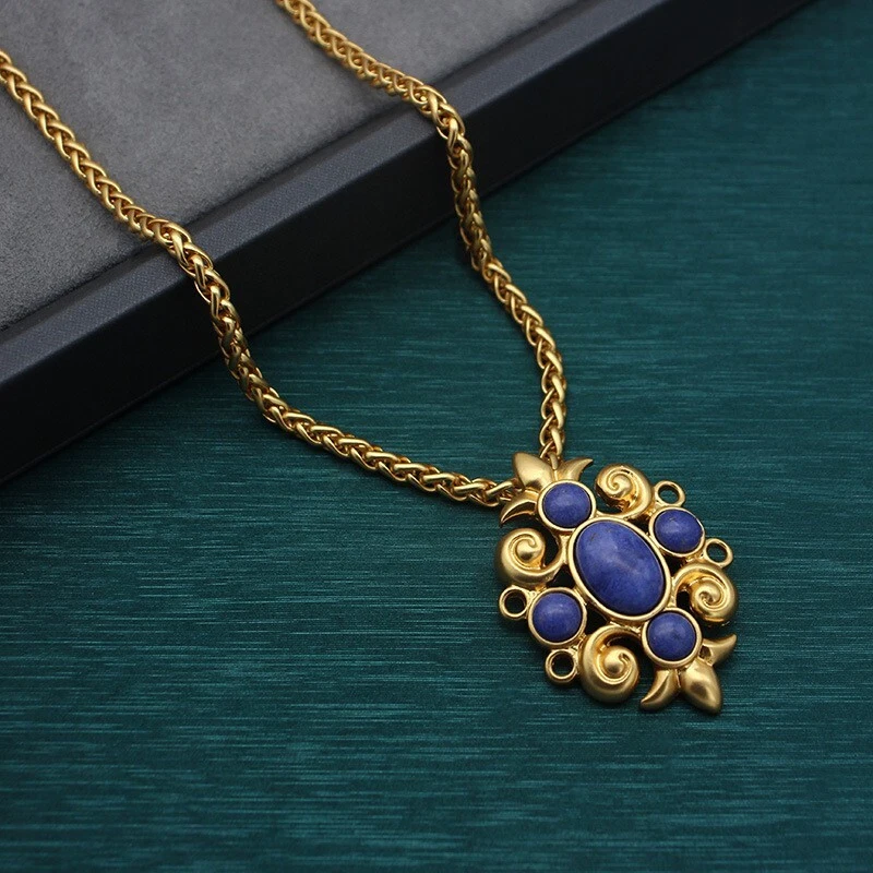 Juego de joyas enchapado en oro de cristal: pendientes, collar y pulsera, Foto 2 de 4