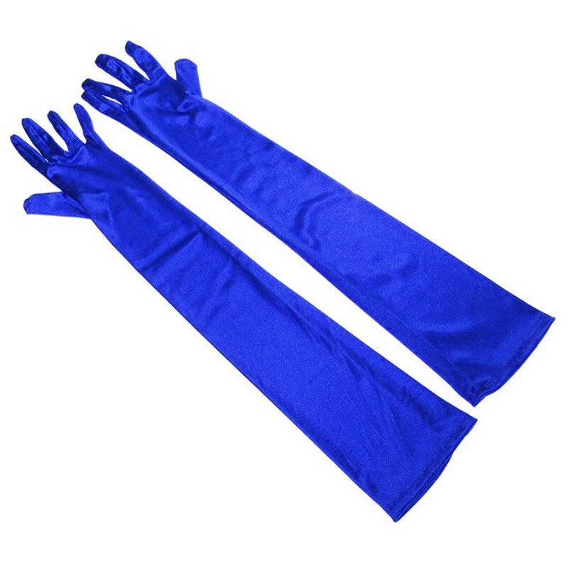 Women's Satin Long Gloves Opera Wedding Bridal Evening Party Prom