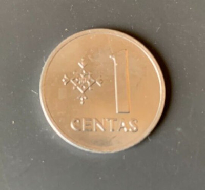 1 Centas, Litauen, 1991