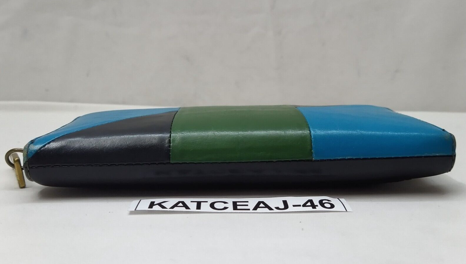 Fossil Patchwork Multicolor Leather Zip Around Cr… - image 5