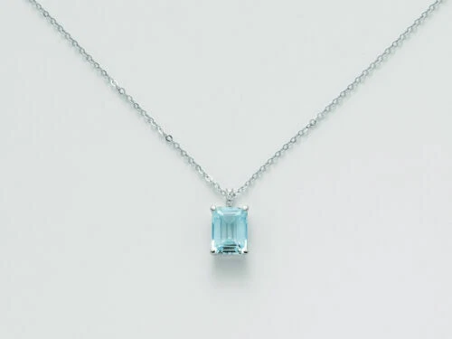 Collane e pendagli di lusso in oro bianco Topazio