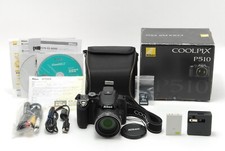  MINT in Case/Box Nikon COOLPIX P510 16.1MP Compact Digital Camera Black JAPAN