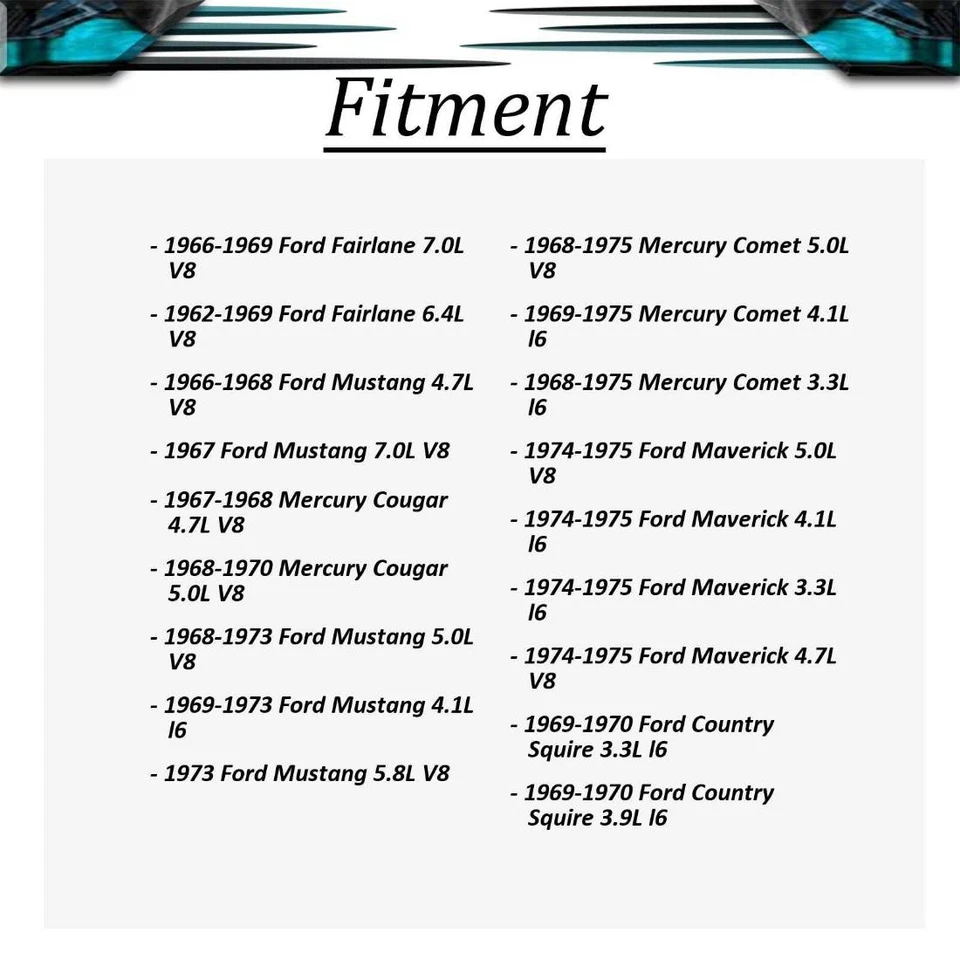 Cilindro de roda de freio dianteiro traseiro para Ford Fairlane 1962 1966 1967 1968_CB - Imagem 2 de 4