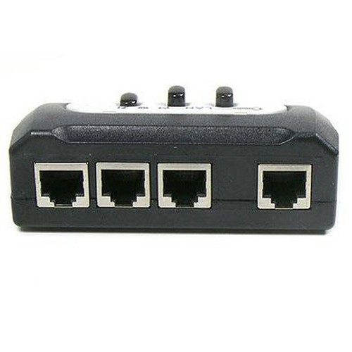 3 PORT 3-Way RJ45 AB Manual Switch Box selector Phone UTP - Bild 4 von 4