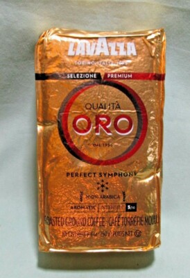 LAVAZZA Premium Ground Coffee QUALITA ORO Medium Roast 100% Arabica 250g 8.8oz