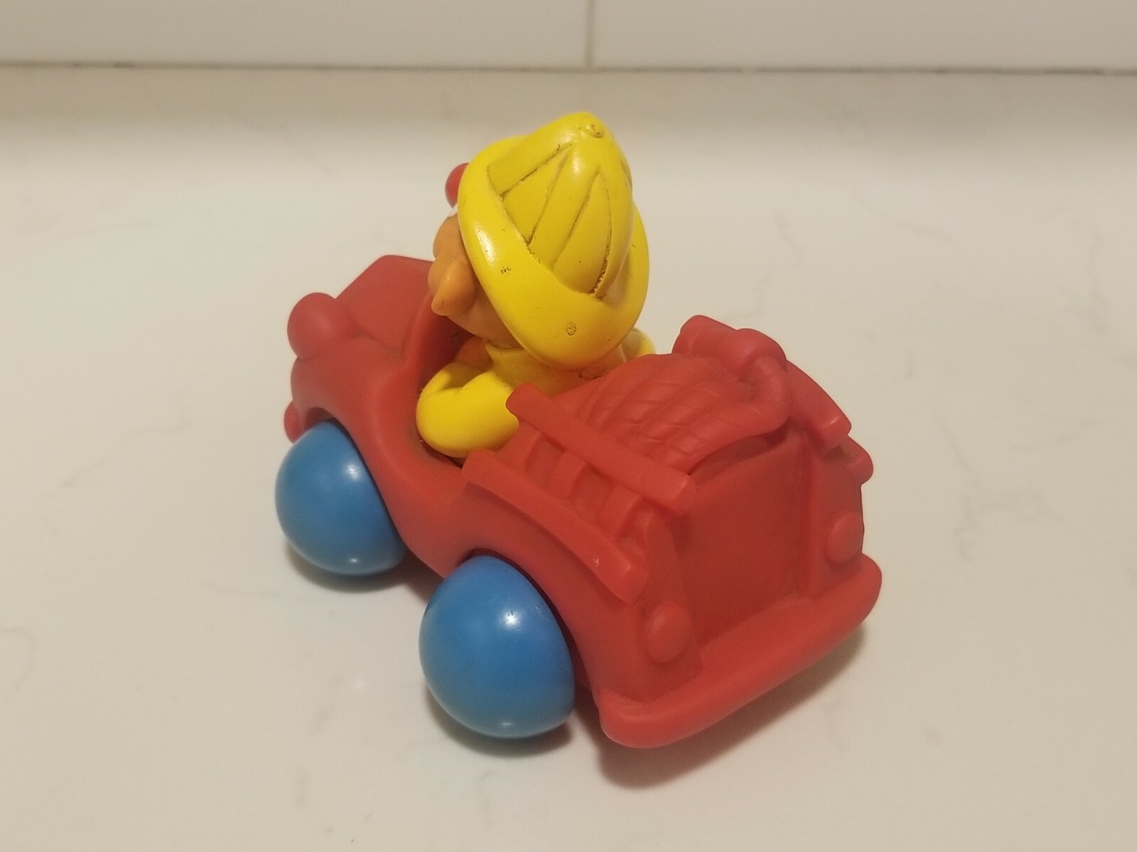 Vtg. Tyco PreSchool Jim Henson Productions Sesame Street Ernie Fire Truck Toy