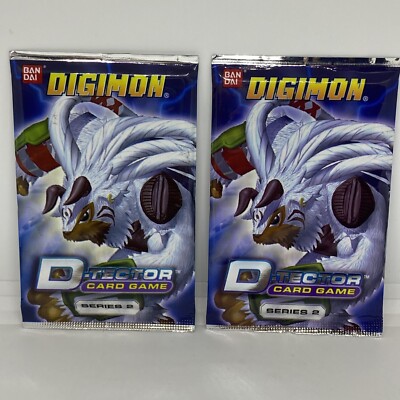 Digimon D-Tector card Game Series 2 Bandai 2 Pks | eBay