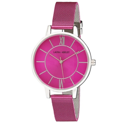 Reloj para mujer Laura Ashley banda de malla de color número romano (LA31073) - Imagen 14 de 17